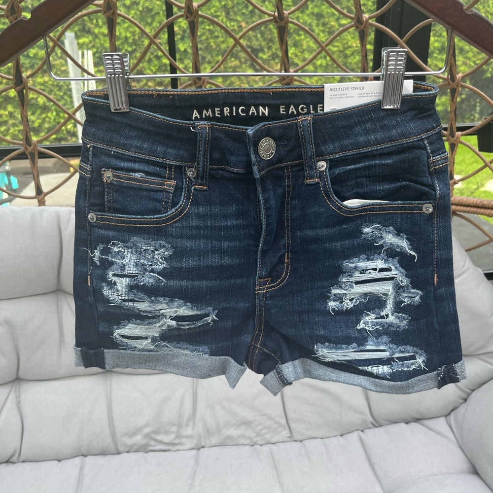 American Eagle next level stretch high rise shorts size 0